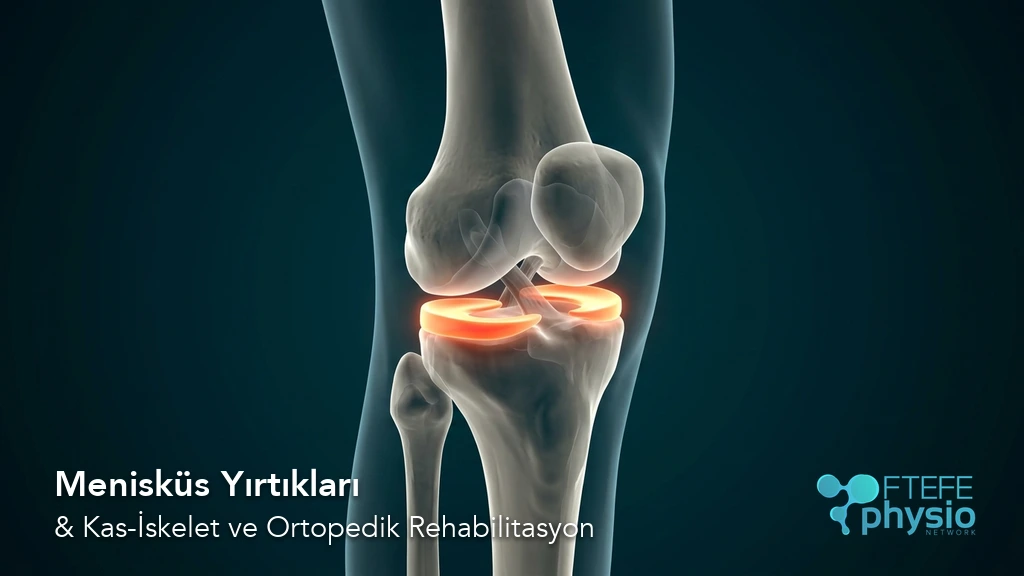 Menisküs yırtığı ve diz kıkırdak şok emici biyomekaniği 3D modeli