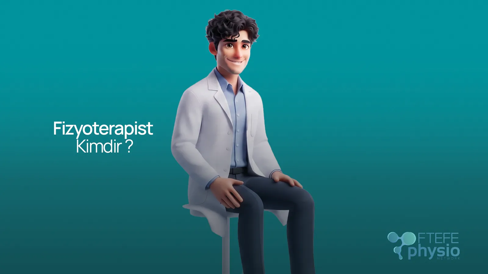 Beyaz önlüklü erkek karakter ile fizyoterapist kimdir ve ne iş yapar görseli